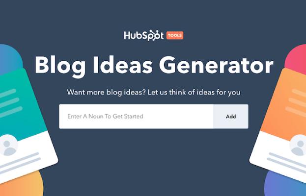 HubSpot’s Blog Topic Generator سایتی است که موضوعاتی را برای تولید محتوا پیشنهاد می‌دهد