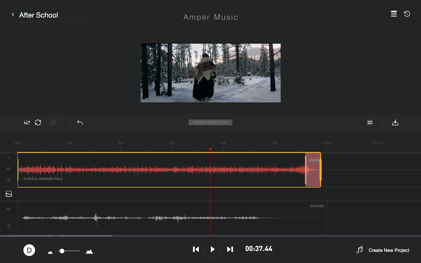 سایت هوش مصنوعی رایگان برای ساخت موزیک امپر میوزیک (AmperMusic)